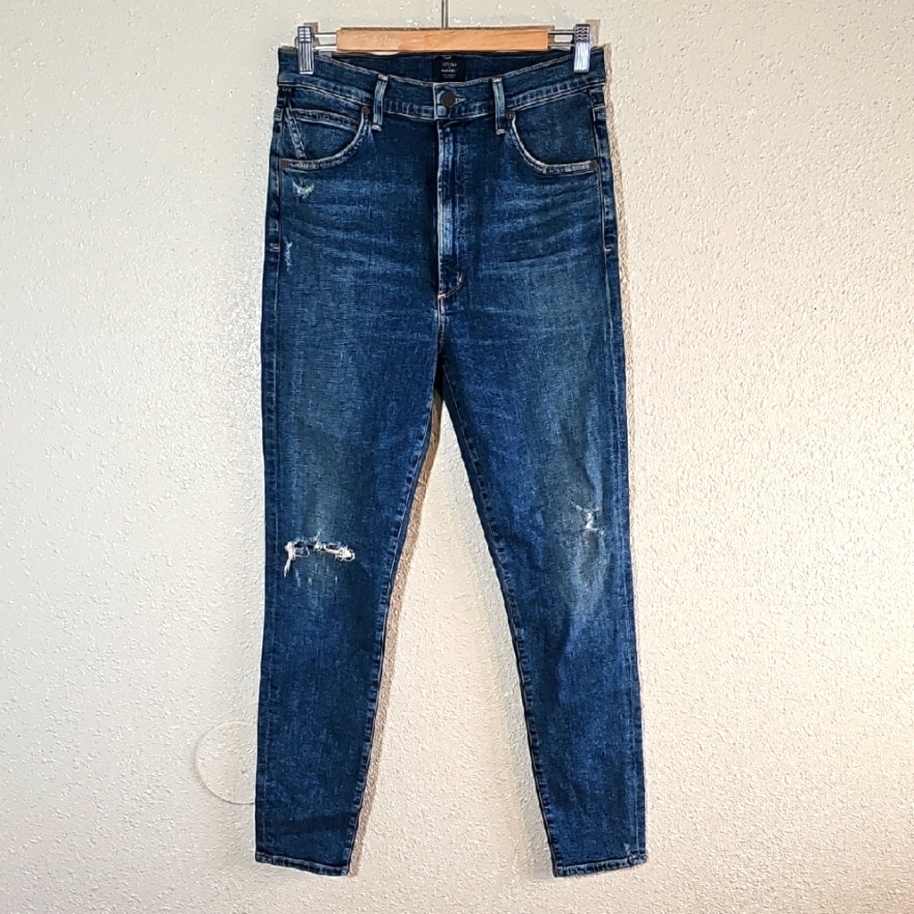 Citizens Of Humanity Chrissy Ubber High-Rise Skinny Jeans.